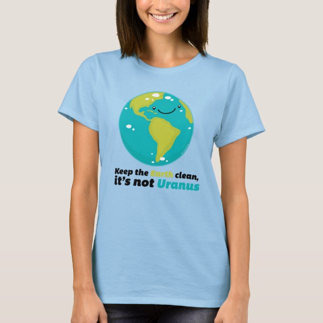 Camiseta Mantenha A Terra Limpa (Frente)
