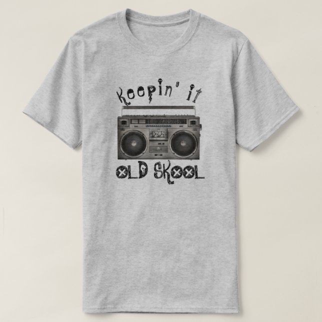 Camiseta Mantenha a velha escola (Frente do Design)