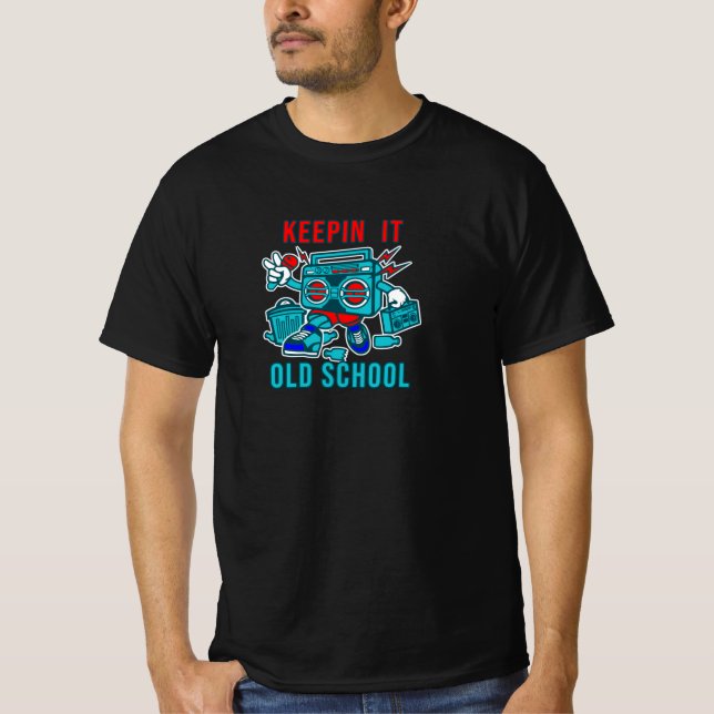 Camiseta Mantenha a velha escola (Frente)