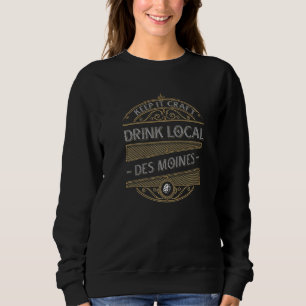 Camiseta Mantenha Artesanal Beba Local Des Moines Cerveja