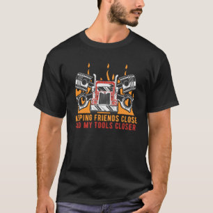 Camiseta Mantenha as ferramentas Fechar o reparo mecânico d