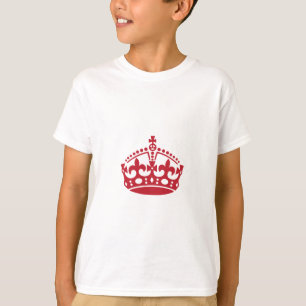 Camiseta Mantenha calma a coroa da vitória