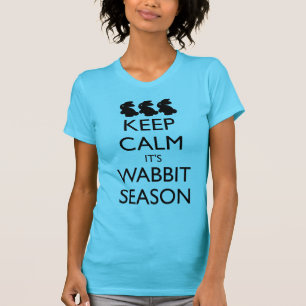 Camiseta MANTENHA CALMA É A ESTAÇÃO DO COelho WABBIT
