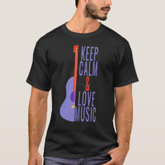 Camiseta Mantenha Calma e Ame Música!
