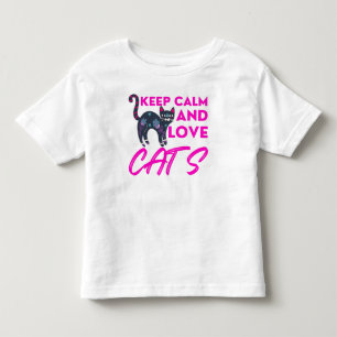 Camiseta Mantenha Calma E Ame Os Gatos De Natal