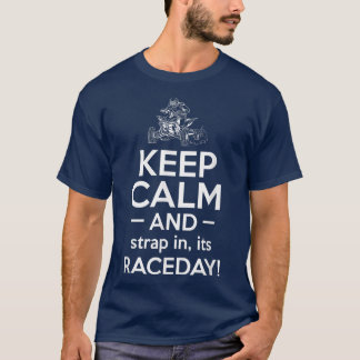 Camiseta Mantenha Calma E Apertada No Cavaleiro De Quad Bik