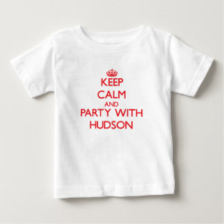 Camiseta Mantenha calma e festejar com Hudson