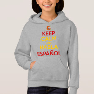 Camiseta Mantenha Calma e Habla Español