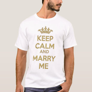 Camiseta Mantenha calma e me Casado