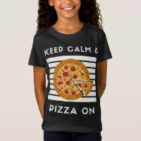 Mantenha Calma e Pizza Em Pizza Engraçada Pizza Pi