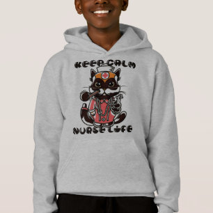 Camiseta Mantenha Calma - Gato de Enfermeiro