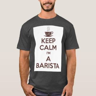 Camiseta Mantenha calma Ix27m uma barista 2