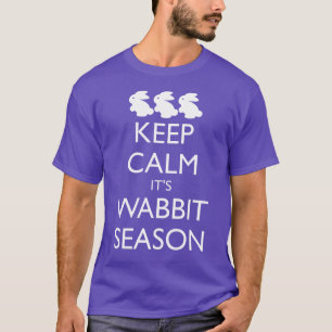 Camiseta MANTENHA CALMO ELE é ESTAÇÃO de WABBIT