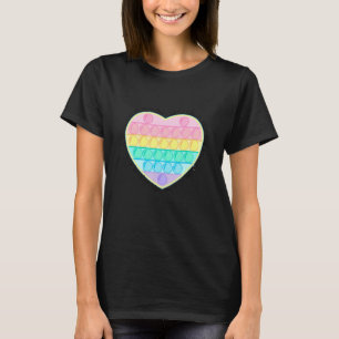Camiseta Mantenha Calmo & Estoure no Pop It Trendy Fidget S