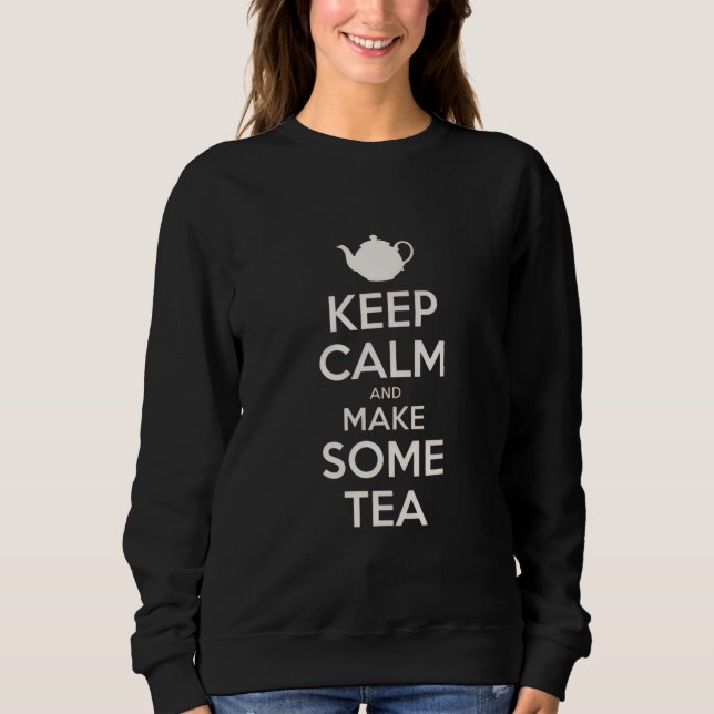 Camiseta Mantenha Calmo - faça chá    (Frente)