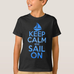 Camiseta Mantenha Calmo Navegue Em Frente Citação Divertida