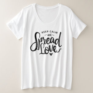 Camiseta Mantenha Calmo Texto Amar Arte Inspiração Ar