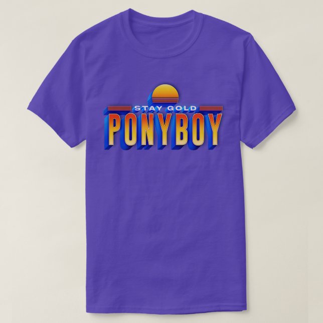 Camiseta Mantenha Dourado Presente Retroativo Ponyboy (Frente do Design)
