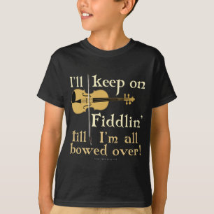 Camiseta Mantenha em tocar violino