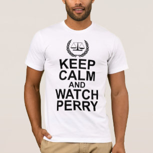 Camiseta Mantenha escalas calmas e do relógio de Perry de