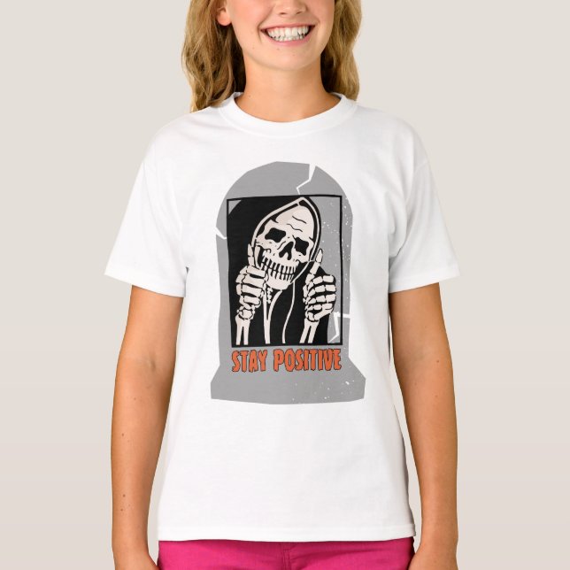 CAMISETA MANTENHA ESQUELETO POSITIVO (Frente)