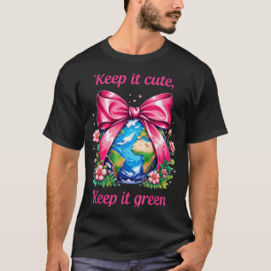 Camiseta Mantenha Fofo Mantenha Verde Dia da Terra Amante d
