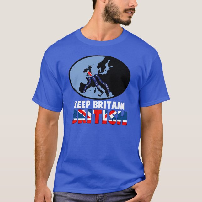 Camiseta Mantenha Grâ Bretanha britânica (Frente)