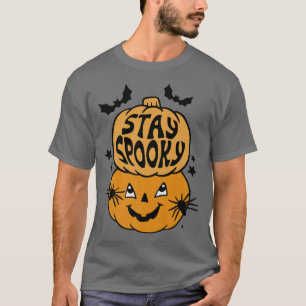 Camiseta Mantenha Groovy Engraçado, Assustador Pumpkin Bats