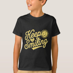 Camiseta Mantenha Homens Inspirativos Motivacionais Sorride