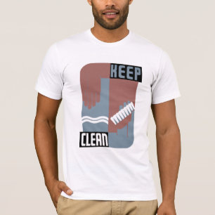 Camiseta Mantenha limpo