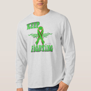 Camiseta Mantenha lutar a Capa longa Nano dos homens do