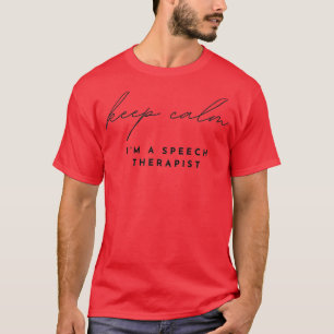 Camiseta Mantenha-Me Calmo Como Terapêutica De Voz 8