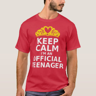 Camiseta Mantenha-Me Calmo, Um 13 Oficial De Aniversário En