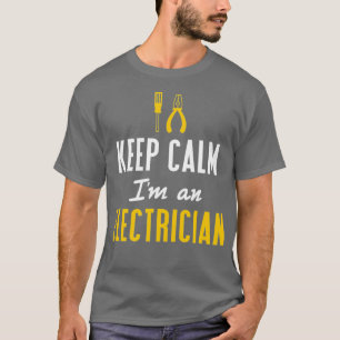 Camiseta Mantenha-Me Calmo, Um Elétrico Engraçado Eletrônic