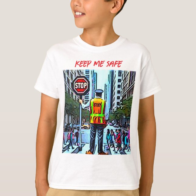 Camiseta Mantenha-me Seguro (Frente)