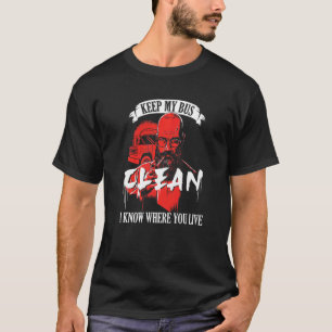 Camiseta Mantenha Meu Ônibus Limpo Motorista de Ônibus Esco