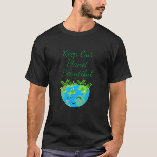 Camiseta Mantenha nosso planeta bonito