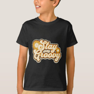 Camiseta Mantenha o adesivo da Groovy