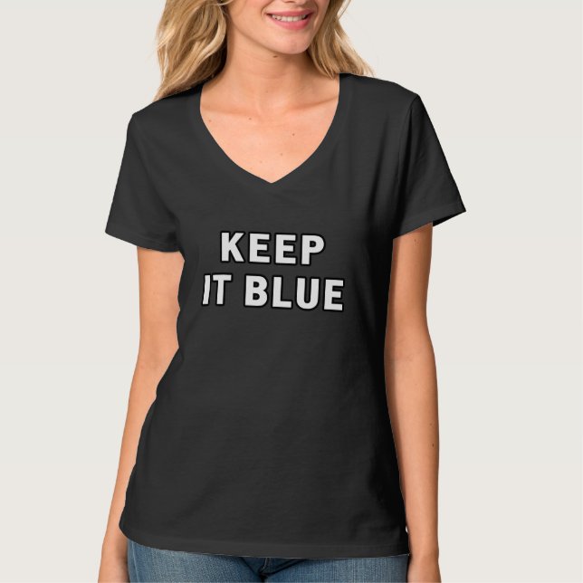 CAMISETA MANTENHA-O AZUL (Frente)