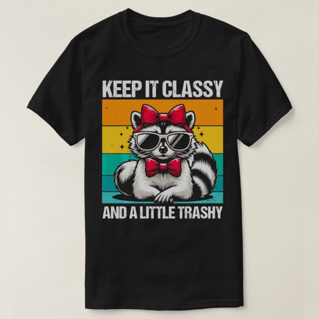 Camiseta Mantenha-O Clássico Com Óculos De Sol E Bolacha (Frente do Design)