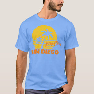 Camiseta Mantenha o Classy San Diego vintage sunset design