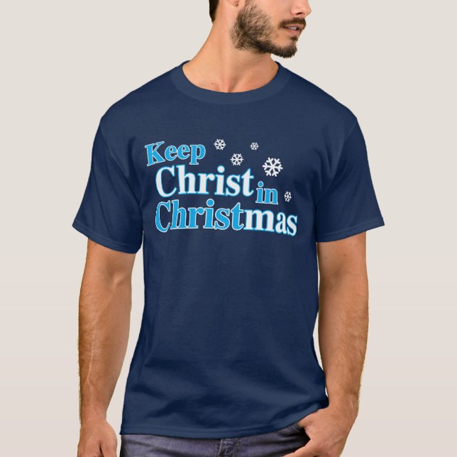 Camiseta Mantenha o cristo no Natal (Frente)