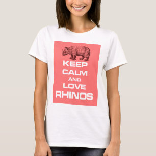 Camiseta Mantenha o design da calma e do divertimento do