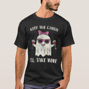 Camiseta Mantenha o doce. Vou levar a Dia de as Bruxas engr