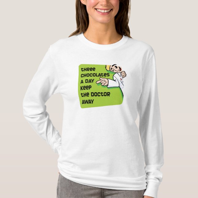 Camiseta Mantenha o doutor Afastado (Frente)