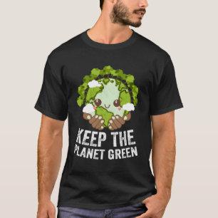 Camiseta Mantenha O Ecossistema De Árvores Ecológicas Do Pl