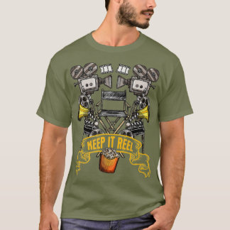 Camiseta Mantenha-o Engraçado Presente para cineastas e