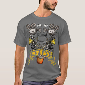 Camiseta Mantenha-o Engraçado Presente para cineastas e
