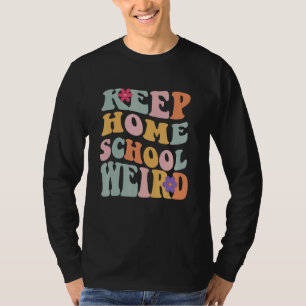 Camiseta Mantenha o Ensino em Casa Estranho  Mãe de Ensino 