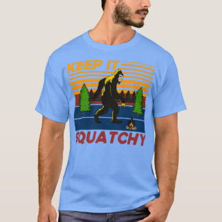 Camiseta Mantenha-O Esgueirado Engraçado Sasquatch Pé Grand